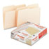 File Folders, 1/2 Cut, Top Tab, Letter, Manila, 100/Box