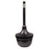 Smokers' Oasis Receptacle, Round, Steel, 4.5gal, Black