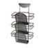 Perf-Ect Partition Additions Three-Pocket Organizer, 12 1/2 x 21 3/8, Black