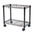 High-Capacity Rolling File Cart, 24w x 14d x 20-1/2h, Black