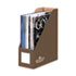 Decorative Magazine File, 4 x 9 x 11 1/2, Mocha Brown