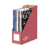 Decorative Magazine File, 4 x 9 x 11 1/2, Persimmon Red