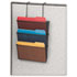 Mesh Partition Additions Three-File Pocket Organizer, 12 5/8 x 16 3/4, Black - View 1