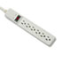 Basic Home/Office Surge Protector, 6 Outlets, 15ft Cord