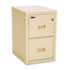 Turtle 2-Drawer File, 17-3/4w x 22-1/8d, UL Listed 350° for Fire, Parchment