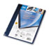 Opaque Plastic Binding System Covers, 11-1/4 x 8-3/4, Navy, 25/Pack