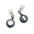 Badgemates Plastic Retractable Name Badge Reel, 23" Extension, Gray, 25/Box
