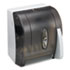 Hygienic Push-Paddle Roll Towel Dispenser, Translucent Smoke