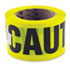 Caution Safety Tape, Non-Adhesive, 3" x 1000'