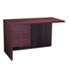 10500 Series “L” Workstation Return, 3/4 Height Left Ped, 48w x 24d, Mahogany