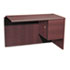 10700 "L" Workstation Return, Right 3/4 Pedestal, 48w x 24d x 29-1/2h, Mahogany