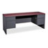 38000 Series Kneespace Credenza, 72w x 24d x 29-1/2h, Mahogany/Charcoal