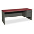 38000 Series Right Pedestal Credenza, 72w x 24d x 29-1/2h, Mahogany/Charcoal