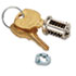 Removable Lock Core Replacement Kit, Brushed Chrome