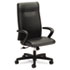 Ignition Series Executive High-Back Chair, Black Leather Upholstery