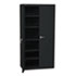 Assembled Storage Cabinet, 36w x 18-1/4d x 71-3/4h, Black