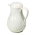 Poly Lined Carafe, Swirl Design, 64 oz. Capacity, White