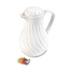 Poly Lined Carafe, Swirl Design, 40 oz. Capacity, White
