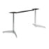 OfficeWorks Rectangular Table Base, 26w x 29h, Chrome Finish