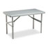 IndestrucTable TOO 1200 Series Resin Folding Table, 48w x 24d x 29h, Charcoal