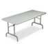 IndestrucTable TOO 1200 Series Resin Folding Table, 72w x 30d x 29h, Charcoal