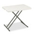 IndestrucTable TOO 1200 Series Resin Personal Folding Table, 30w x 20d, Platinum