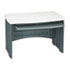SnapEase 46" Computer Desk, Resin, 46w x 28d, Charcoal/Silver