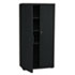 OfficeWorks Resin Storage Cabinet, 33w x 18d x 66h, Black