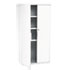 OfficeWorks Resin Storage Cabinet, 33w x 18d x 66h, Platinum