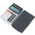 Handheld Calculator, Hard Flip Case, 8-Digit LCD, Dual Power, Silver - View 2