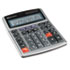 15971 Large Digit Commercial Calculator, 12-Digit LCD, Dual Power, Silver - View 1