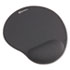 Mouse Pad w/Gel Wrist Pad, Nonskid Base, 10-3/8 x 8-7/8, Gray