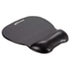 Gel Mouse Pad w/Wrist Rest, Nonskid Base, 8-1/4 x 9-5/8, Black