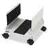 Metal Mobile CPU Stand, 10-1/4w x 10-5/8d x 9-3/4h, Light Gray - View 2