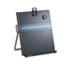 Letter-Size Freestanding Desktop Copyholder, Stainless Steel, Black