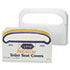 Wall-Mount Toilet Seat Cover Dispenser, Plastic, White - View 1