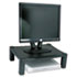 Single Level Height-Adjustable Stand, 17 x 13 1/4 x 3 to 6 1/2, Black