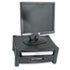 Two Level Stand, Removable Drawer, 17 x 13 1/4 x 3 to 6 1/2, Black