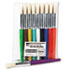 Stubby Brush Set, Natural Bristle, Round, 10/Set