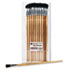 Long Handle Easel Brush, Size 12, Natural Bristle, Flat, 12/Pack
