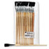 Long Handle Easel Brush, Size 18, Natural Bristle, Flat, 12/Pack