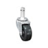 Standard Casters, 75 lbs./Caster, Rubber, Black, 4/Set