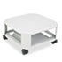 Mobile Printer Stand, 2-Shelf, 17-4/5w x 17-4/5d x 8-1/2h, Platinum