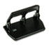 40-Sheet Heavy-Duty Three-Hole Punch, 9/32" Holes, Gel Pad Handle, Black