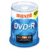 DVD-R Discs, 4.7GB, 16x, Spindle, Gold, 100/Pack