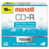 CD-R Discs, 700MB/80min, 48x, w/Slim Jewel Cases, Silver, 10/Pack