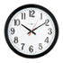 Gallery Wall Clock, 16in, Black