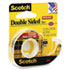 665 Double-Sided Office Tape w/Hand Dispenser, 1/2" x 250"