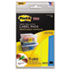 Removable Label Pads, 3w x 3h, Blue/Yellow, 75 Labels/Pack