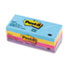 Ultra Color Self-Stick Notes, 1-1/2 x 2, Four Colors, 12 100-Sheet Pads/Pack - View 1